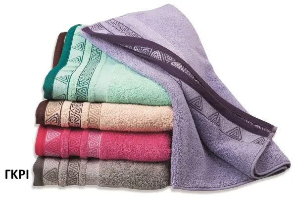 ΠΕΤΣΕΤΑ ΖΑΚΑΡ ZERO TWIST ΘΑΛΕΙΑ 70X140 ΓΚΡΙ Cotton 100%