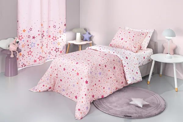 Σετ 3τμχ Παιδικά Σεντόνια Starland Pink