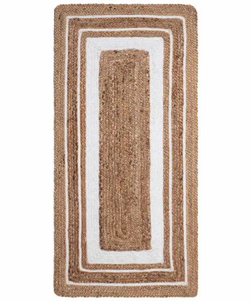Χαλί γιούτα 1781 (120cm x 180cm) natural/white