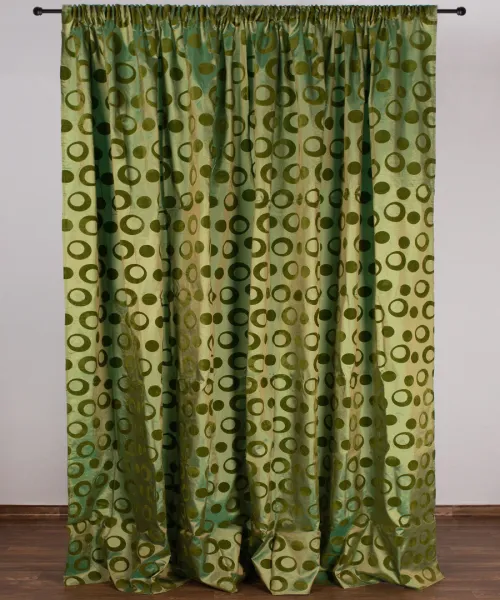 Κουρτίνα 082 (300cm x 275cm) με τρέσα λαχανί