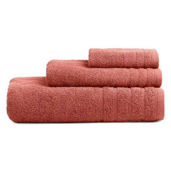 Πετσέτες Μπάνιου Σετ 3 τμχ ADAM HOME (500gsm) Opal Rose 64