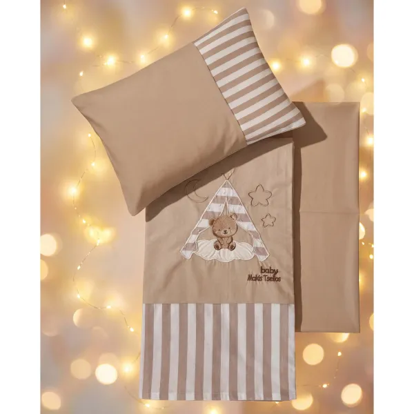 BOB  ΣΕΤ ΣΕΝΤ. BEBE  XΛ. 2*120x170cm 30x40cm  100% COTTON