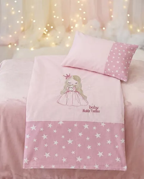 KATE ΣΕΤ ΣΕΝΤ. BEBE  XΛ. 2*120x170cm 30x40cm  100% COTTON