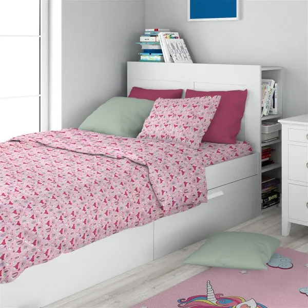 ΣΕΝΤΟΝΙΑ ΕΜΠΡΙΜΕ ΣΕΤ 3 τεμ kids Fox 525 160X240 Pink 100% Cotton