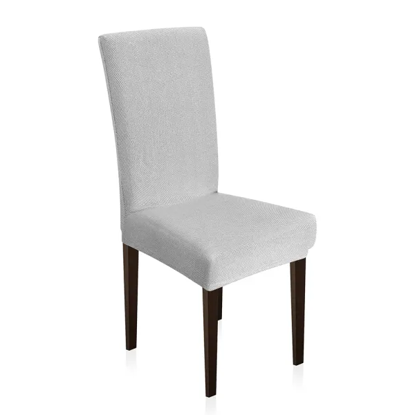 Κάλυμμα Καρέκλας Ελαστικό Elegance Υπόλευκο