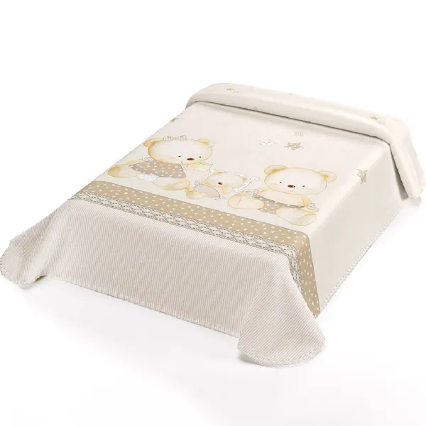 ΚΟΥΒΕΡΤΑ ΙΣΠΑΝΙΑΣ ΚΟΥΝΙΑΣ 110X140 BELPLA STER 663 BEIGE
