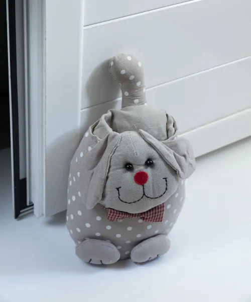 Doorstop σκύλος (20cm x 25cm) μπέζ