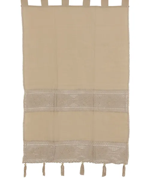 κουρτίνα 450 (200cm x 260cm) ecru με τιράντες
