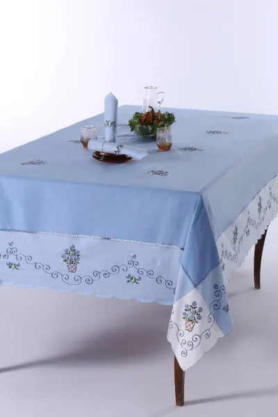 Τραπεζομάντηλο 569b (170cm x 270cm) σιέλ