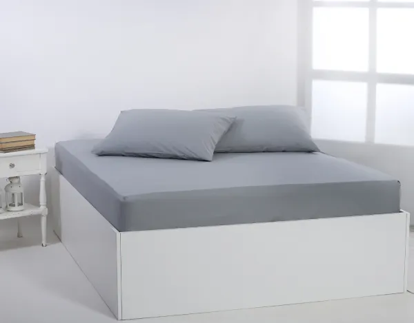 Βαμβακερό σεντόνι essentials (165cm x 267cm) quarry