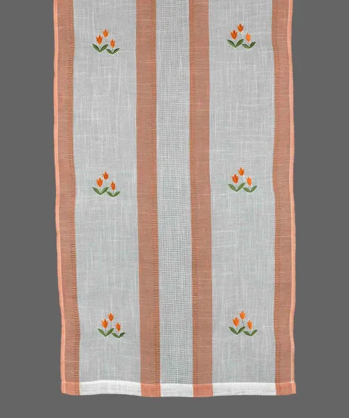 κουρτίνα 315 (160cm x 160cm) πορτοκαλί με τιράντα