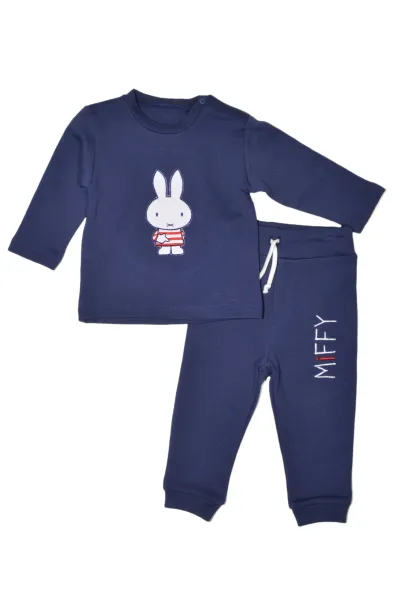 Σετ Φόρμας Βρεφικό 2 τεμ. Miffy Design 61 Σκούρο Μπλε 9 Μηνών