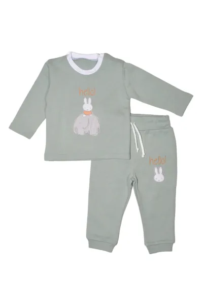 Σετ Φόρμας Miffy 2 τεμ. Μέντα 100% Βαμβάκι 6 Μηνών