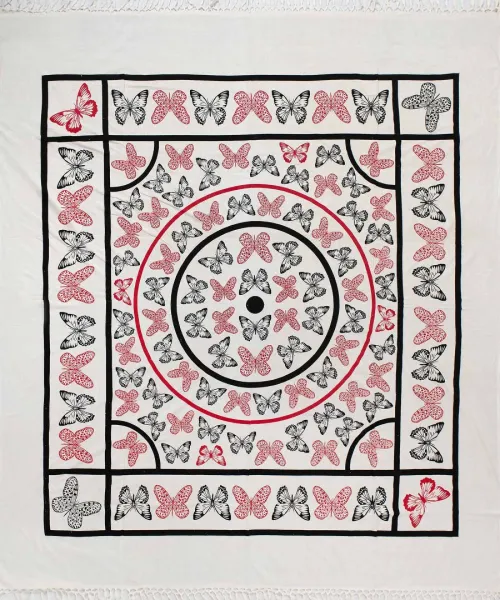 Pestemal διπλό (220cm x 240cm) 13 κόκκινο