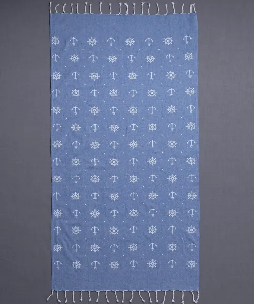 Pestemal sf1755 (90cm x 180cm) μπλέ