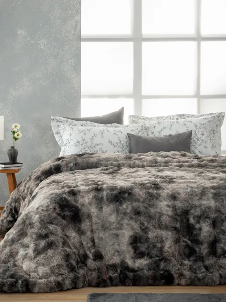 Κουβερτοπάπλωμα Υπέρδιπλο 220x240 MINA GREY