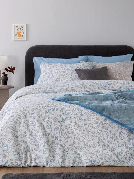 Σετ Μονά Σεντόνια Flannel Beauty 170x265 FB0246 Με Λάστιχο