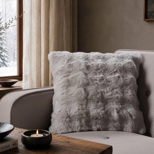 Μαξιλαροθήκη Haaland 11 Grey - 45x45cm με γέμιση