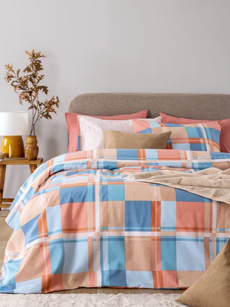 Σετ Μονά Σεντόνια Flannel Beauty 170x265 FB0250 Με Λάστιχο