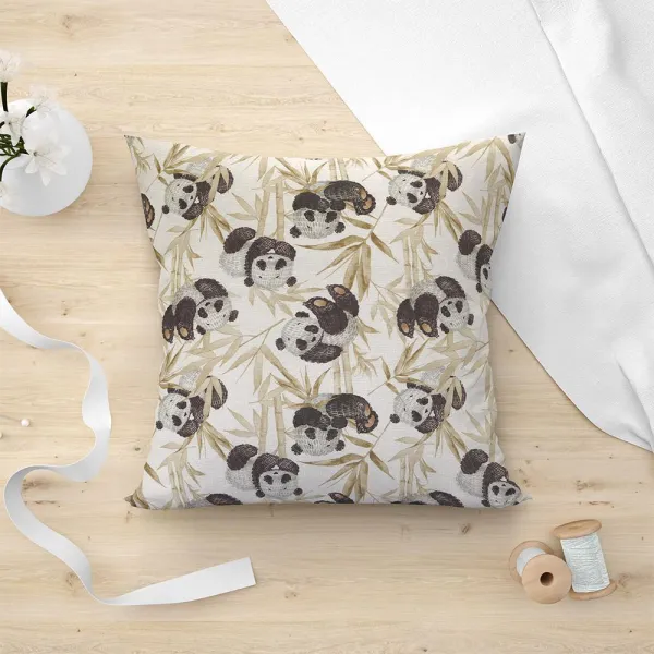 Μαξιλαροθήκη Panda Bear 101 Μπεζ 45×45
