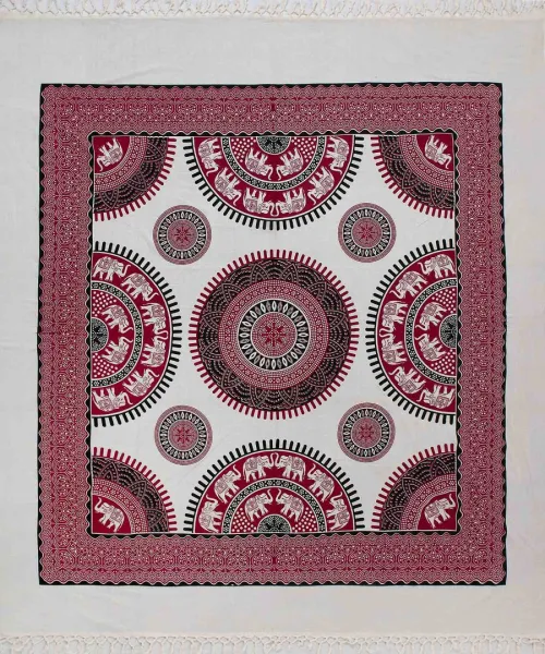 Pestemal διπλό (220cm x 240cm) 8 κόκκινο