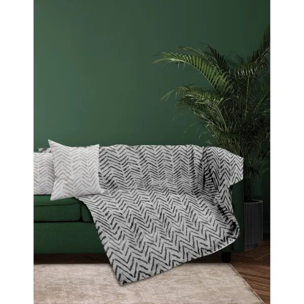 MONOΘ.ΡΙΧΤΑΡΙ MONZA GREY 180Χ180 100% CHENILLE