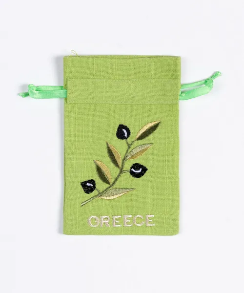 Σαπουνοθήκη (10τμχ) GREECE (9cm x 14cm) πράσινο με χρώμα