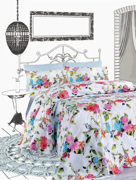 PRIMAVERA ΣΕΤ ΚΟΥΒΕΡΛΙ 220Χ240CM 2*50Χ70CM 144ΤC 100% COTTON