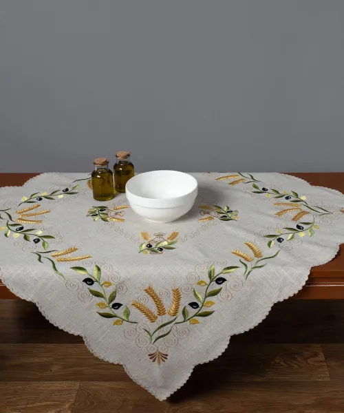 Καρέ 8014 (85cm x 85cm) Κίτρινο