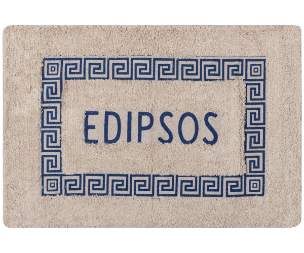 Πατάκι μαίανδρος Αιδηψός (40cm x 60cm) μπλέ