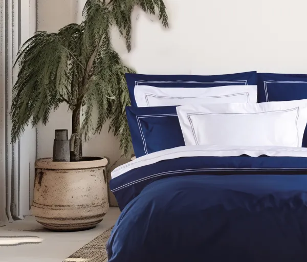 ΣΕΤ ΣΕΝΤ KING ΒΑR4 (09) D.BLUE 2*270Χ290CM 2*Χ50Χ70CM 230TC 100% COT/SATIN