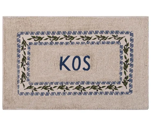 Πατάκι ελιά Κώς (50cm x 80cm) μπλέ