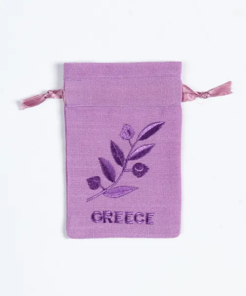 Σαπουνοθήκη (10τμχ) GREECE (9cm x 14cm) λιλά