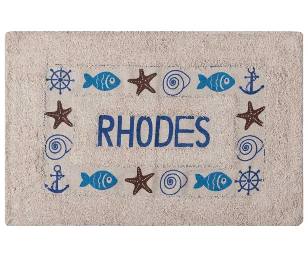 Πατάκι ψάρι RHODES (50cm x 80cm) μπλέ