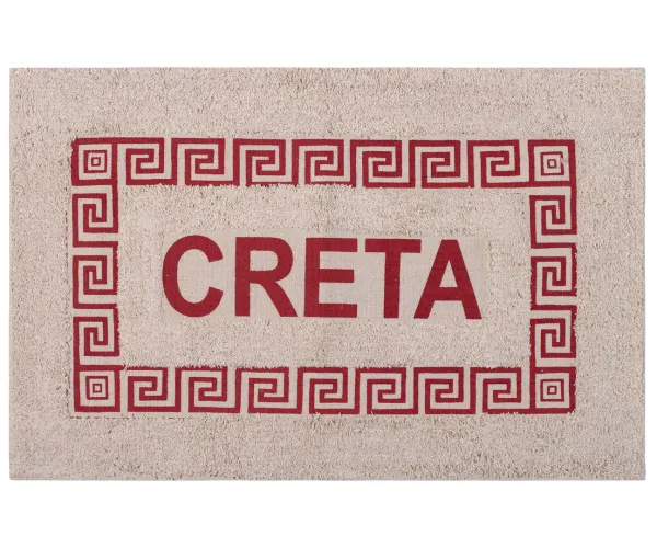 Πατάκι μαίανδρος Κρήτη (50cm x 80cm) κόκκινο