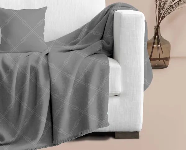 NAUTICA  D.GREY ΡΙΧΤΑΡΙ ΠΟΛΥΘΡΟΝΑΣ 180x180cm 100% COTTON