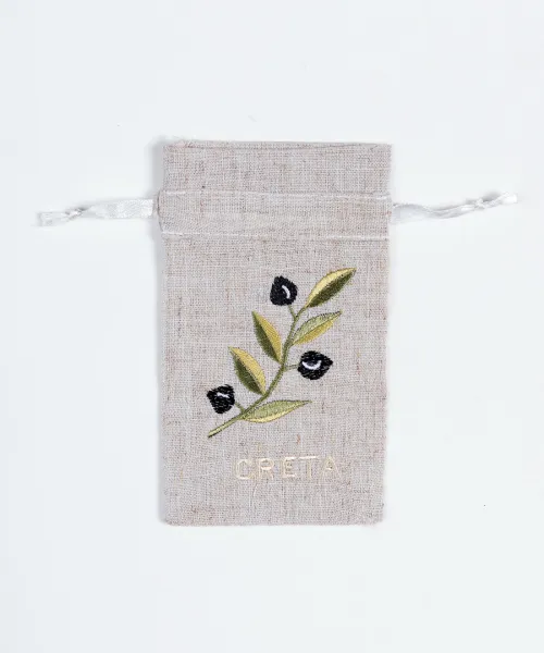 Σαπουνοθήκη (10τμχ) ΚΡΗΤΗ (9cm x 14cm) άμμου με χρώμα