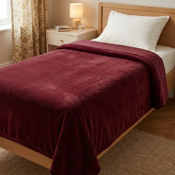 ΚΟΥΒΕΡΤΑ ΙΣΠΑΝΙΑΣ ΜΟΝΗ 160X220 BELPLA STER PLAIN GRANATE(16)