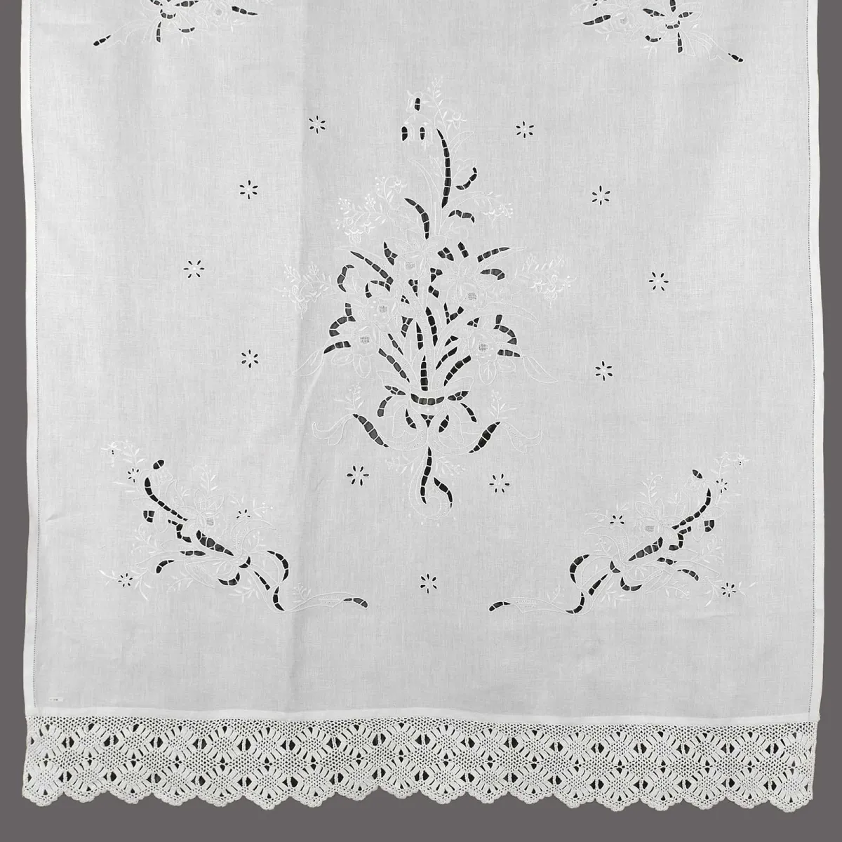 κουρτίνα 664 (120cm x 150cm) λευκό με τούνελ