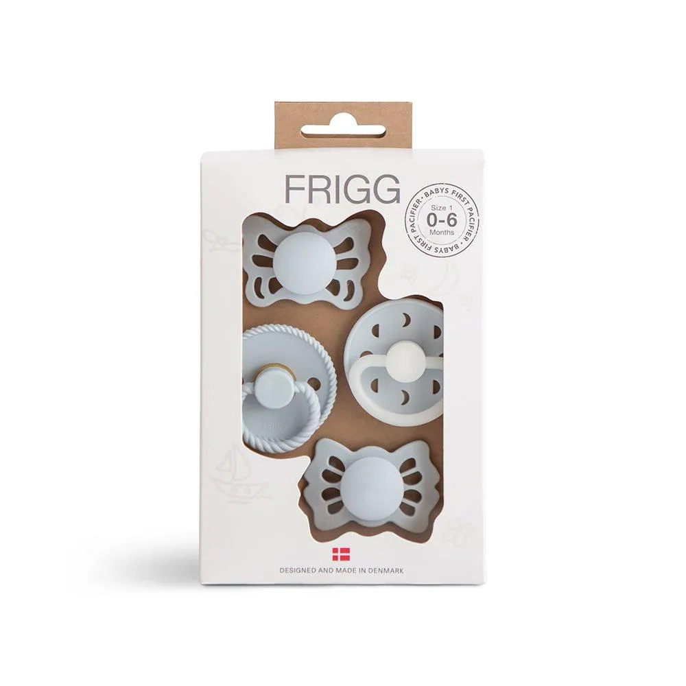 Σετ 4 Πιπίλες FRIGG - Moonlight Sailing Powder Blue 0-6 Μηνών