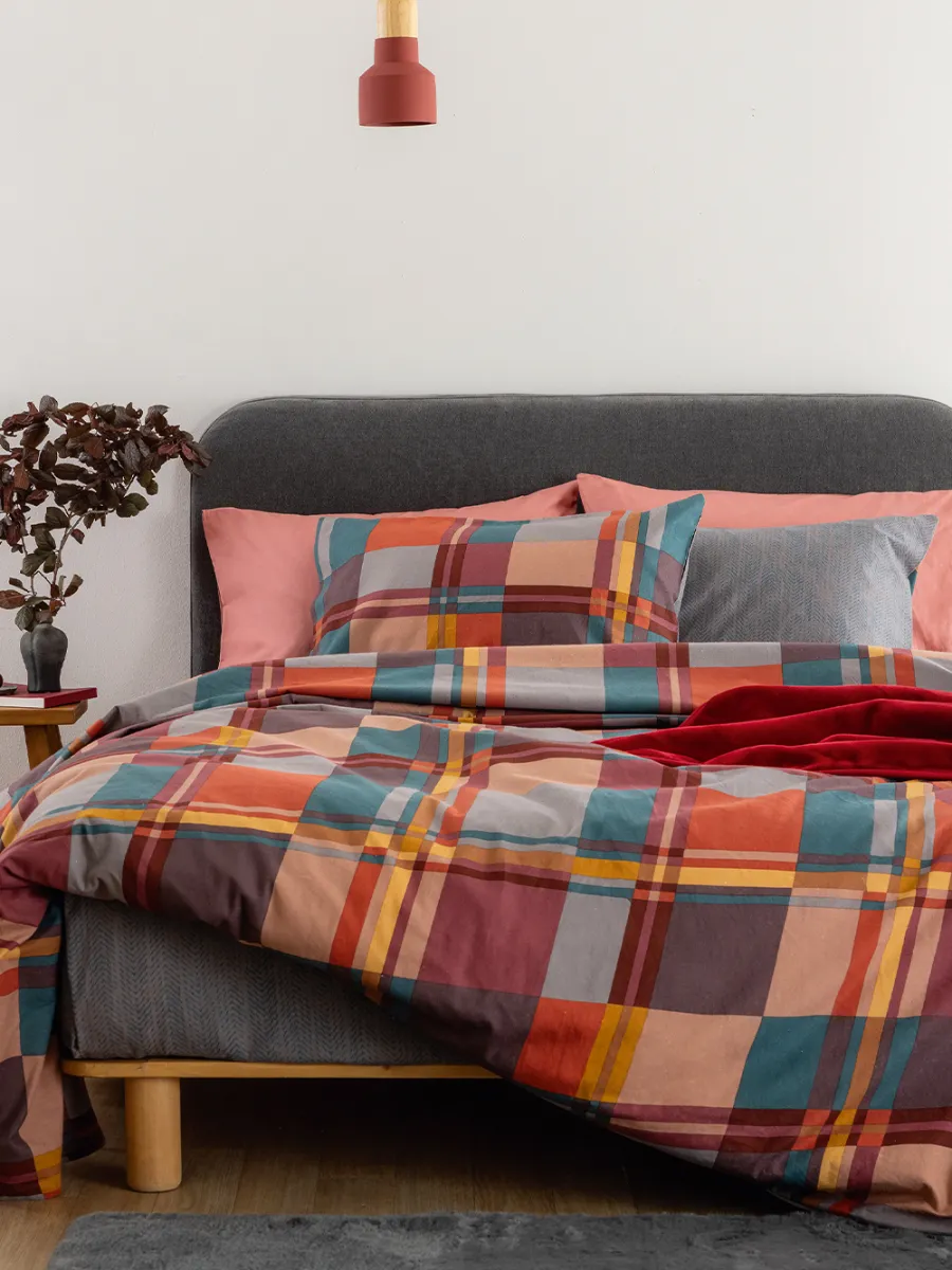 Σετ Σεντόνια Υπέρδιπλα Flannel Beauty 240x265 FB0251 Χωρίς Λάστιχο