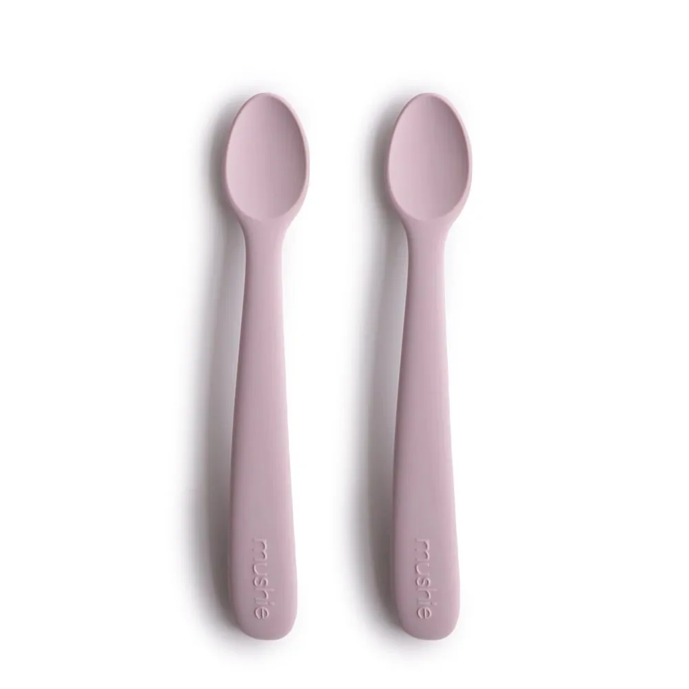 Σετ 2 Μακριά Κουταλάκια Σιλικόνης Soft Lilac - Mushie