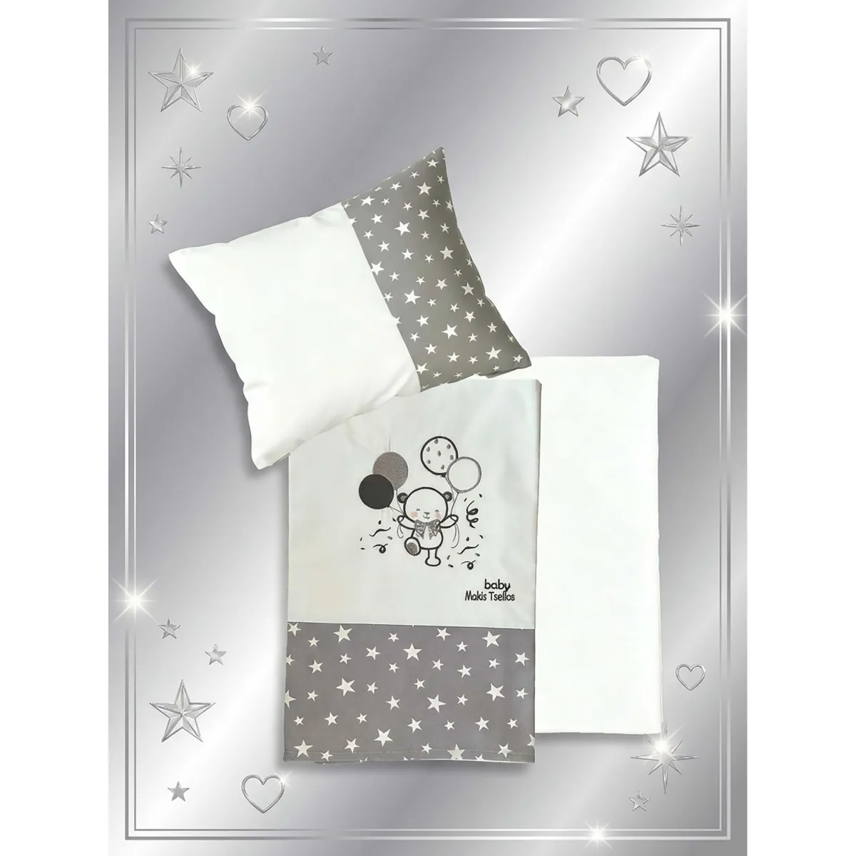 COOKIE  ΣΕΤ ΣΕΝΤ. BEBE  XΛ. 2*120x170cm 30x40cm  100% COTTON