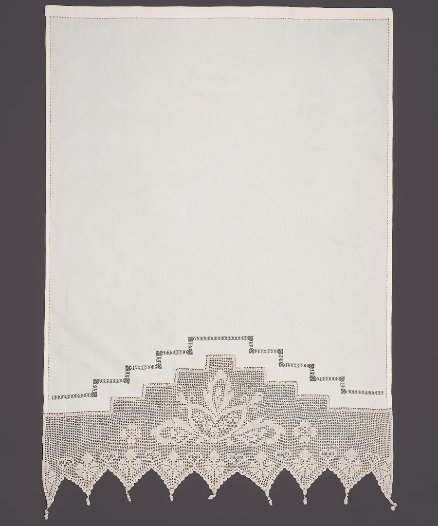 κουρτίνα 075 (160cm x 160cm) ecru με τούνελ
