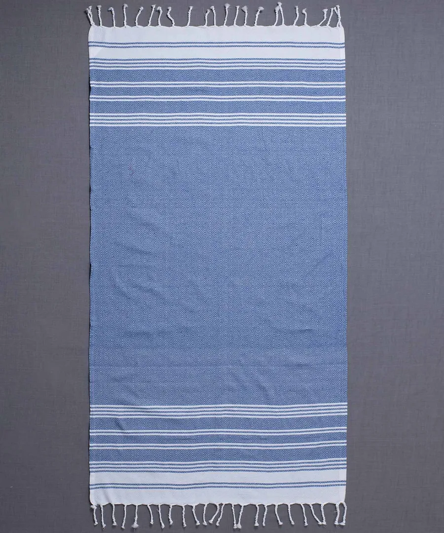 Pestemal sf1754 (90cm x 180cm) μπλέ ρουά
