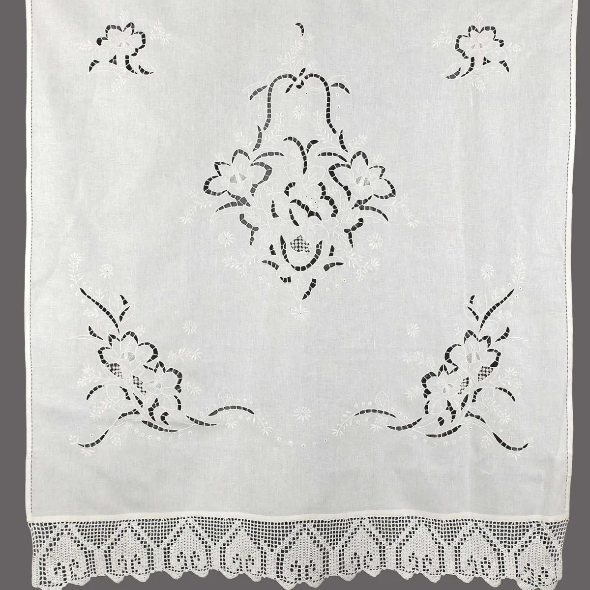 κουρτίνα 662 (120cm x 150cm) λευκό με τούνελ