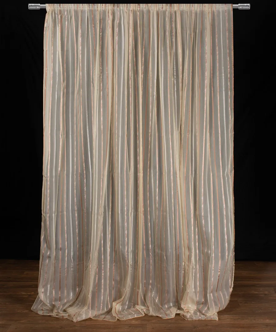 Κουρτίνα nx6104 (280cm x 300cm) με τρέσα ivory