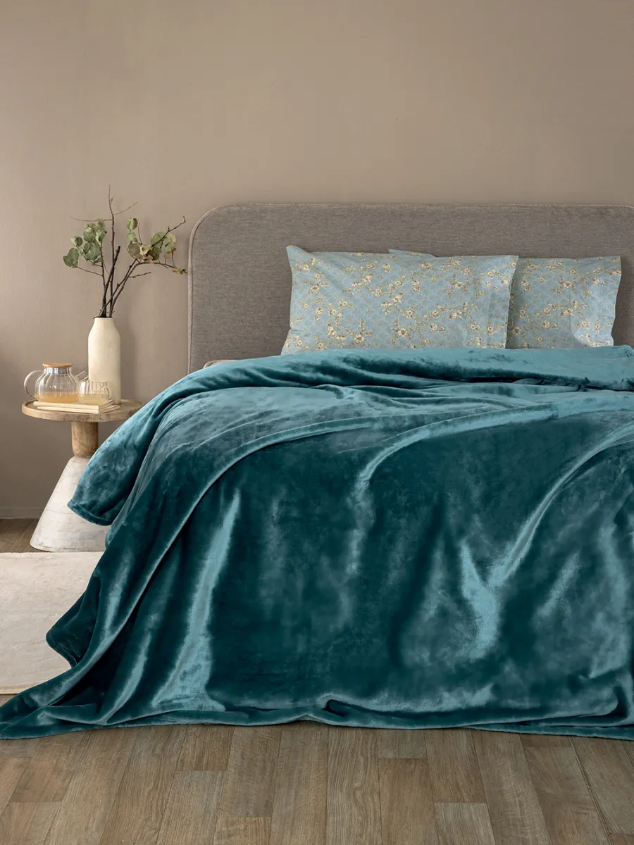 Κουβέρτα Fleece 160x220 LUCY PETROL