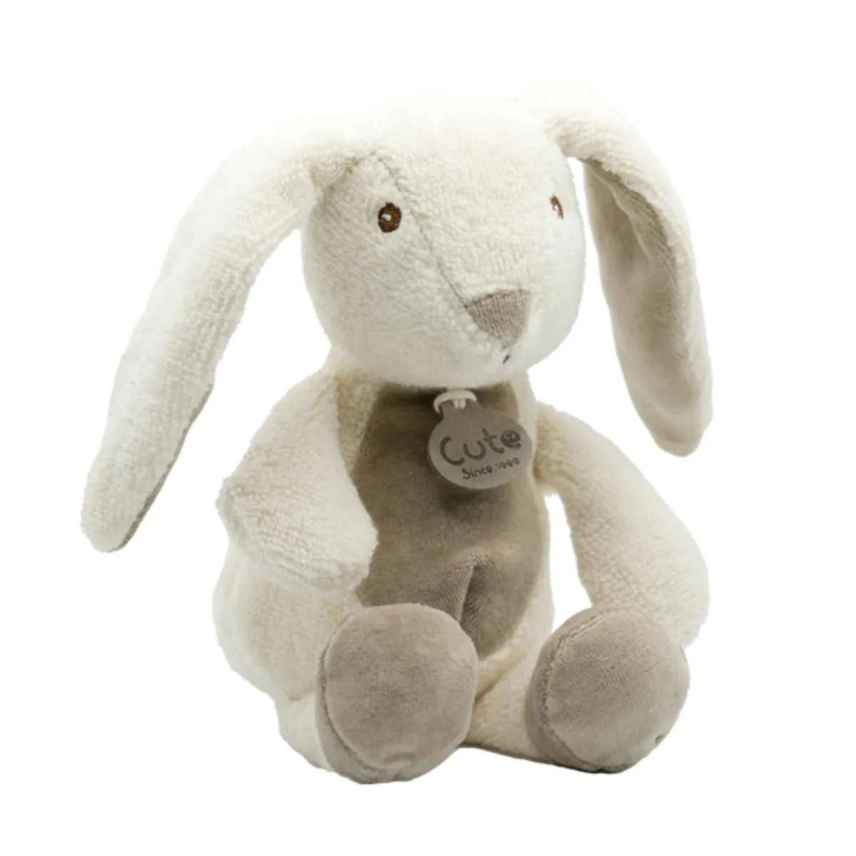 Λούτρινο Εκρού Κουνελάκι Organic Cotton Blend 18cm - CUTE