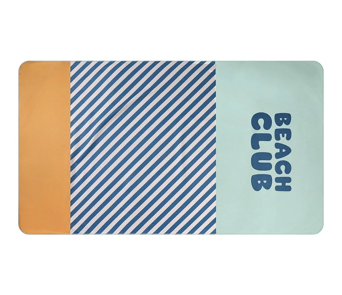 Πετσέτα Θαλάσσης 160x90cm Stripes Blues & Beyond - Monnëka